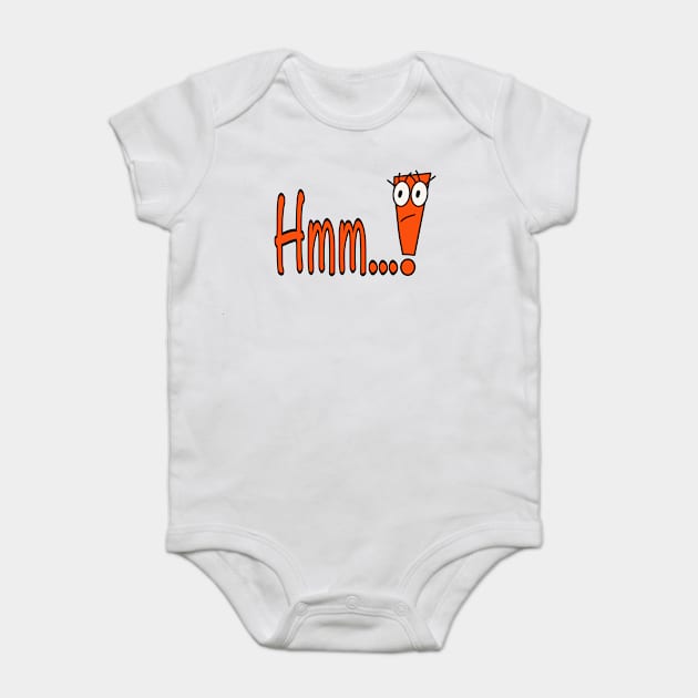 Hmm...! Baby Bodysuit by BusyMonkeys